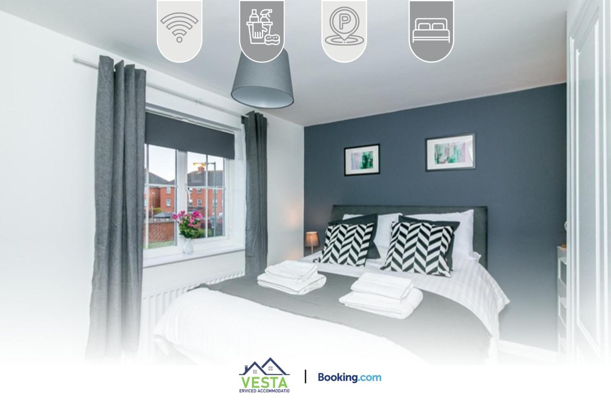 Three Bedroom Apartment By Vesta Serviced Accommodation & Short Lets Hatfield With Free Parking Exteriér fotografie